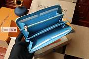 Louis Vuitton Padded Zippy Wallet Blue M81510 19.5x10.5x2.5cm hhhh - 3