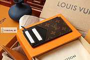 Louis Vuitton Coin card holder Brown Black M81627 8 x 14.5 x 1 cm - 6