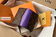 Louis Vuitton Coin card holder Brown Purple M81535 8 x 11 x 1 cm - 3