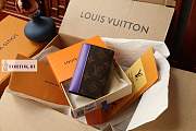 Louis Vuitton Coin card holder Brown Purple M81535 8 x 11 x 1 cm - 4