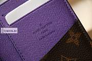 Louis Vuitton Coin card holder Brown Purple M81535 8 x 11 x 1 cm - 6