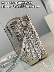 Louis Vuitton PETITE MALLE Silver Bag - N81583 - 20x12.5x6cm - 5