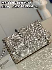 Louis Vuitton PETITE MALLE Silver Bag - N81583 - 20x12.5x6cm - 4