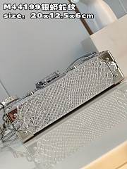 Louis Vuitton PETITE MALLE Silver Bag - N81583 - 20x12.5x6cm - 2