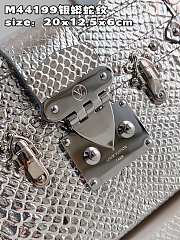 Louis Vuitton PETITE MALLE Silver Bag - N81583 - 20x12.5x6cm - 3