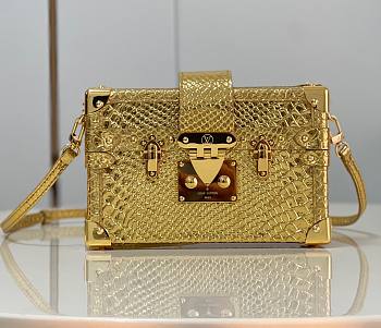 Louis Vuitton PETITE MALLE Gold Bag - N81583 - 20x12.5x6cm 