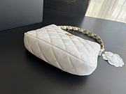Chanel Hobo Handbag Lambskin White 17.5x24x6cm - 2