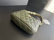 Chanel Hobo Handbag Lambskin Green 17.5x24x6cm - 2