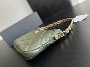 Chanel Hobo Handbag Lambskin Green 17.5x24x6cm - 3