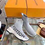 Louis Vuitton Run 55 Trainers Gray Boots  - 3