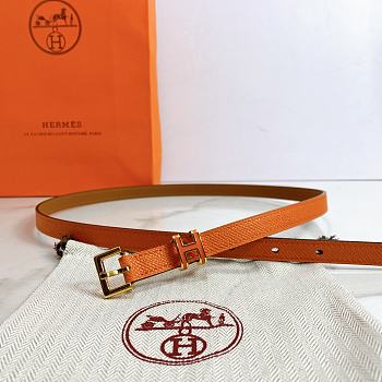 Hermes Epsom Leather Orange Belt