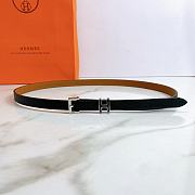 Hermes Epsom Leather Black Belt - 5