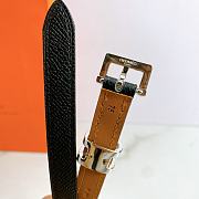 Hermes Epsom Leather Black Belt - 3