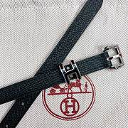 Hermes Epsom Leather Black Belt - 2