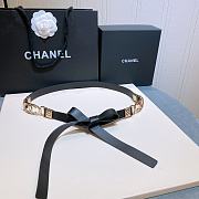 Chanel Lambskin Black Belt - 1