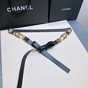 Chanel Lambskin Black Belt - 3