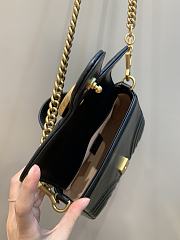 Gucci GG Marmont Mini Top Handle Bag in Black 547260 21x15x8cm  - 4