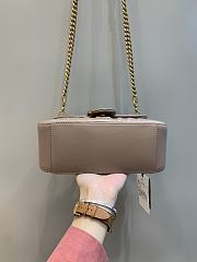 Gucci GG Marmont Mini Top Handle Bag in Beige 547260 21x15x8cm  - 4