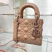 Dior Mini Lady Dior Bag in Beige 17x15×7cm - 5