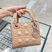 Dior Mini Lady Dior Bag in Beige 17x15×7cm - 2