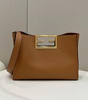 Fendi Beige Leather Bag 8506L 40x17x29cm - 1