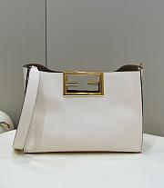 Fendi White Leather Bag 8506L 40x17x29cm - 1