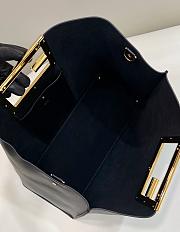 Fendi Black Leather Bag 8506L 40x17x29cm - 4