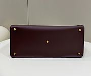 Fendi Brown Leather Bag 8506L 40x17x29cm - 6