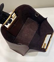 Fendi Brown Leather Bag 8506L 40x17x29cm - 4