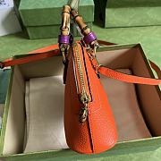 GUCCI Diana Monogram Casual Style Unisex Street Style in Orange 62123178 20x16x8.5cm - 3