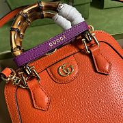 GUCCI Diana Monogram Casual Style Unisex Street Style in Orange 62123178 20x16x8.5cm - 5