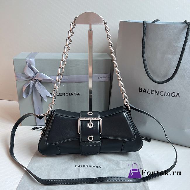 Balenciaga Small Lindsay Shoulder Bag In Black 2289007 29x13x4.8cm - 1