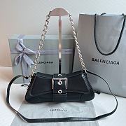 Balenciaga Small Lindsay Shoulder Bag In Black 2289007 29x13x4.8cm - 1
