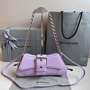 Balenciaga Small Lindsay Shoulder Bag In Violet 2289007 29x13x4.8cm - 1