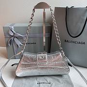 Balenciaga Small Lindsay Shoulder Bag In Silver 2289007 29x13x4.8cm - 4