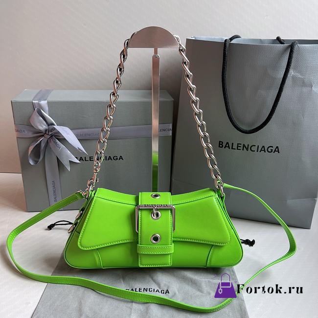 Balenciaga Small Lindsay Shoulder Bag In Green 2289007 29x13x4.8cm - 1