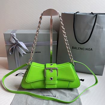 Balenciaga Small Lindsay Shoulder Bag In Green 2289007 29x13x4.8cm