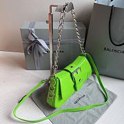 Balenciaga Small Lindsay Shoulder Bag In Green 2289007 29x13x4.8cm - 3