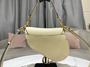 DIOR SADDLE BAG Warm Taupe Grained Calfskin in Yellow 25.5 x 20 x 6.5cm - 3