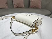 DIOR SADDLE BAG Warm Taupe Grained Calfskin in White 25.5 x 20 x 6.5cm - 2