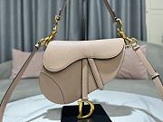 DIOR SADDLE BAG Warm Taupe Grained Calfskin in Beige 25.5 x 20 x 6.5cm - 1