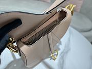 DIOR SADDLE BAG Warm Taupe Grained Calfskin in Beige 25.5 x 20 x 6.5cm - 6