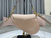 DIOR SADDLE BAG Warm Taupe Grained Calfskin in Beige 25.5 x 20 x 6.5cm - 4