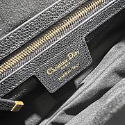 DIOR SADDLE BAG Warm Taupe Grained Calfskin in Black 25.5 x 20 x 6.5cm - 2
