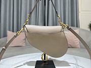 DIOR SADDLE BAG Warm Taupe Grained Calfskin in Brown 25.5 x 20 x 6.5cm - 5