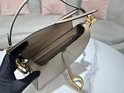 DIOR SADDLE BAG Warm Taupe Grained Calfskin in Brown 25.5 x 20 x 6.5cm - 4