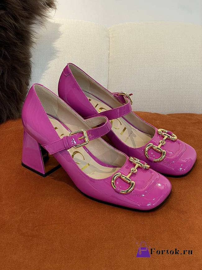Gucci High-Heeled Shoes in Fuchsia color p550 - 1