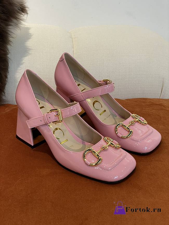 Gucci High-Heeled Shoes in Pink p550 - 1