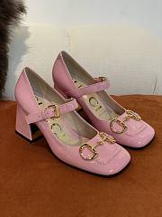 Gucci High-Heeled Shoes in Pink p550 - 1