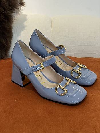 Gucci High-Heeled Shoes in Blue p550